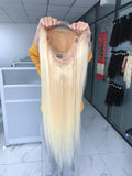 Blonde #613 Human Hair Frontal Wig
